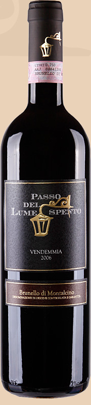 Brunello di Montalcino, Lumespento - Bottiglia