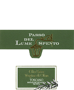 Label Olio Extra Vergine di Oliva Passo del Lume Spento