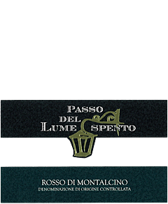 Etichetta Rosso di Montalcino Passo del Lume Spento